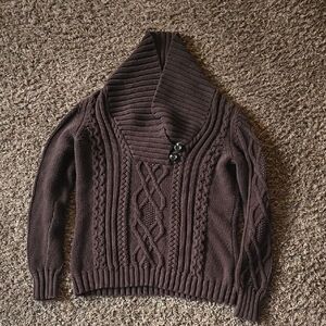 Eddie Bauer Dark Brown Turtleneck Sweater